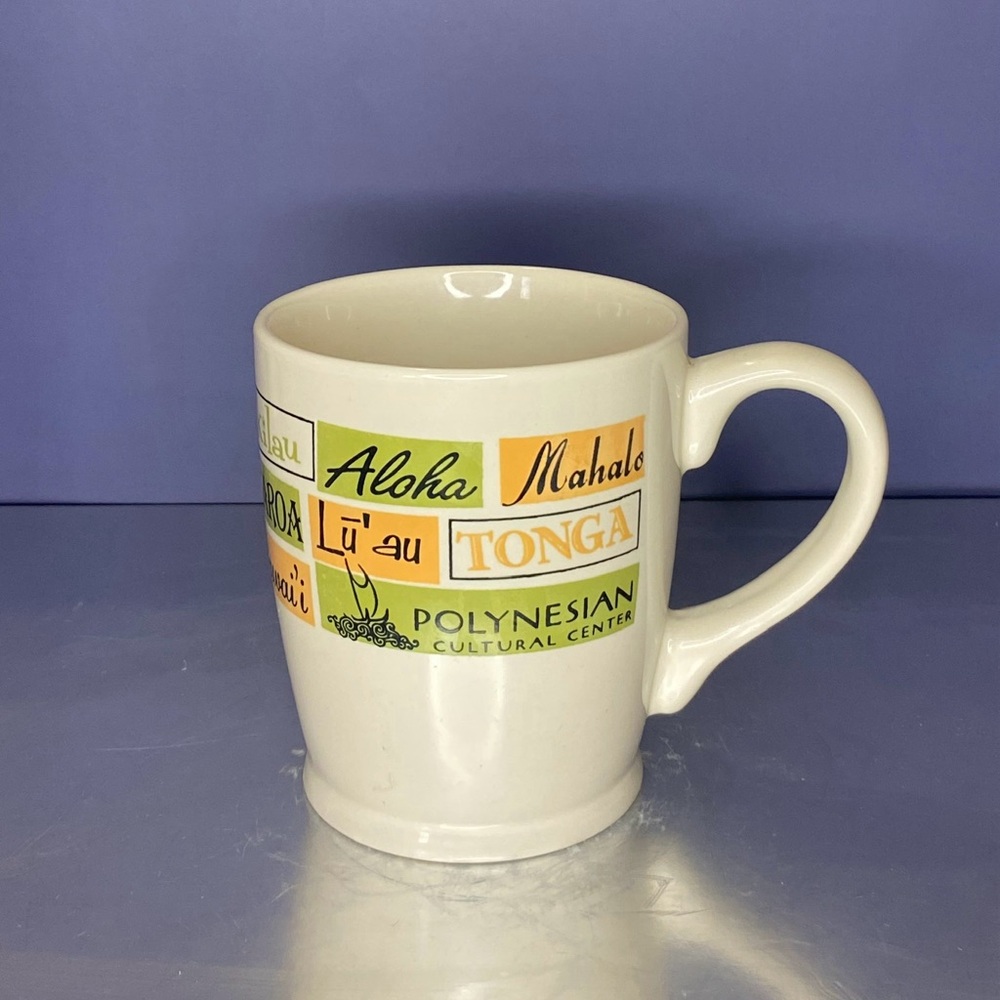 Polynesian Cultural Center Souvenir Mug w/ Polynesian Islands & Regions, 16oz